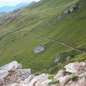 seiser alm weg von rosszaehnscharte nach joch