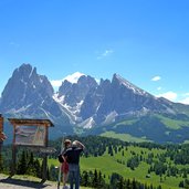 langkofel und plattkofel vom monte piz aus gesehen