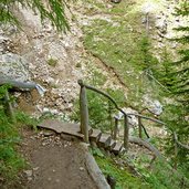 weg nr zwischen prossliner und schlernboden stufen