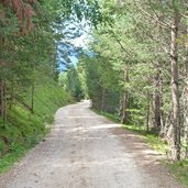 weg nr B von voelser weiher zu tuffalm