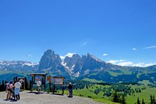 monte piz blick auf langkofel plattkofel