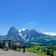 monte piz blick auf langkofel plattkofel