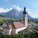 RS kastelruth dorf kirche dahinter schlern