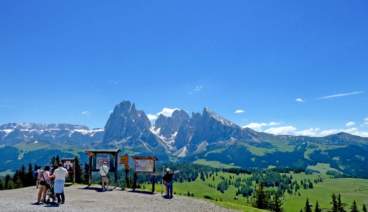 monte piz blick auf langkofel plattkofel